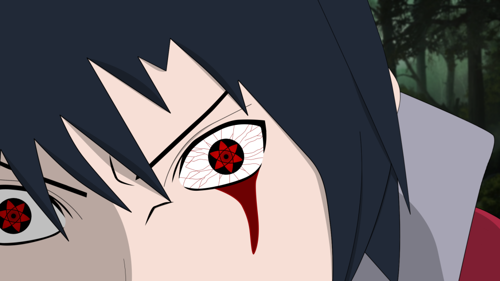 Bleeding sasuke sharingan