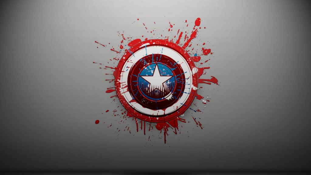 Captain america shield paint