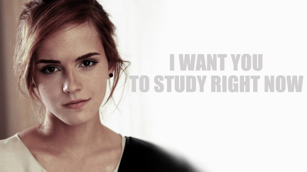 Emma watson study wallpaper