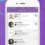 Viber app screenshot on iphone
