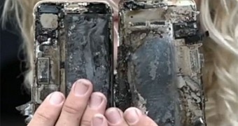 Iphone 7 explodes and sets car on fire