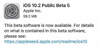 Apple s fifth beta release of ios 10 2 now available to public testers and devs