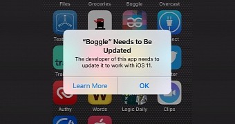 32 bit apps no longer supported in the newly released ios 11 beta