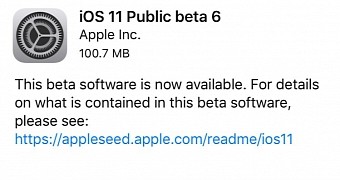 Apple outs public beta 6 updates for ios 11 macos high sierra 10 13 and tvos 11