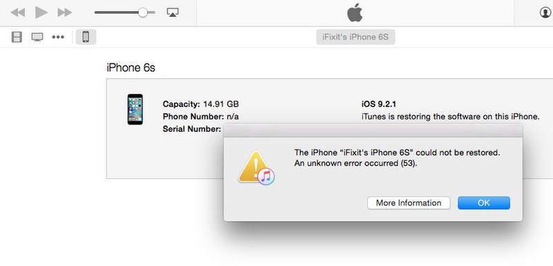 Apple fined 9 million for the infamous error 53 521616 2