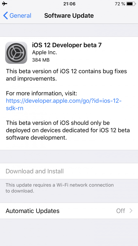 Apple pulls ios 12 developer beta 7 after users report system degradation 522332 2