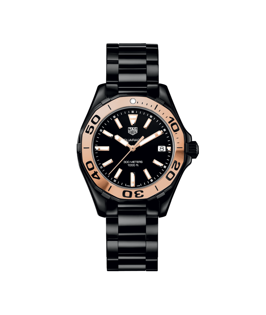 Ceramic gold tag heuer aquaracer