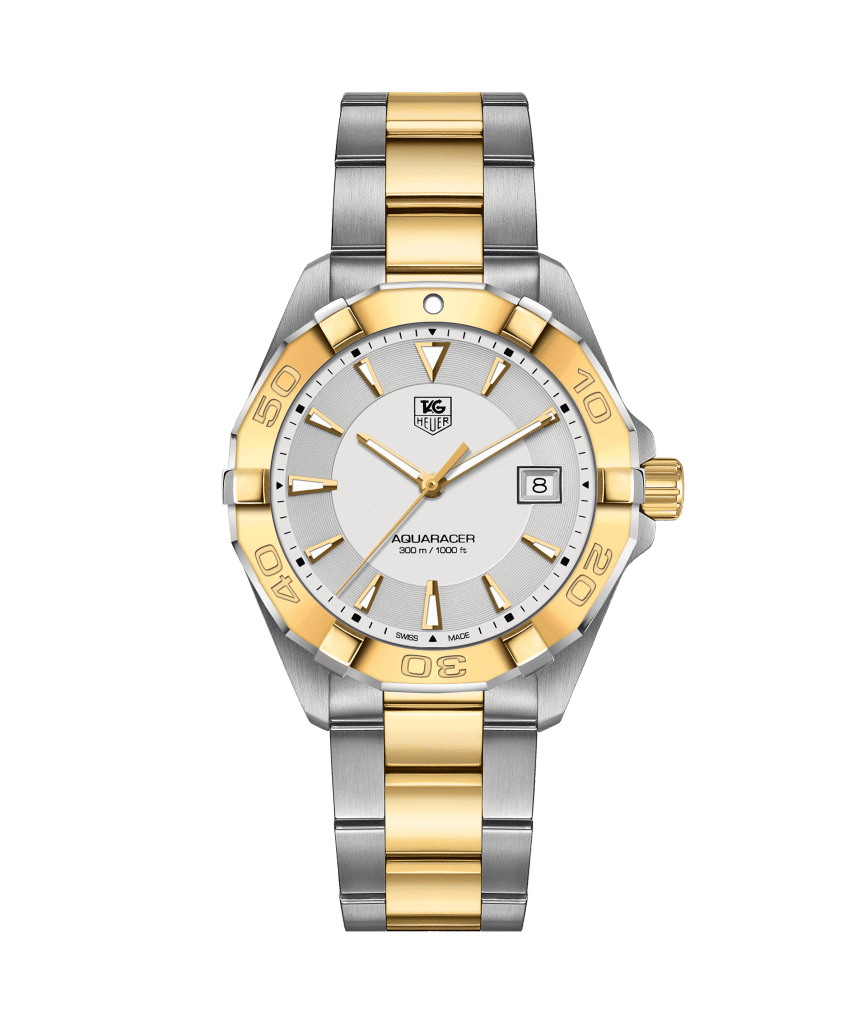 Tag heuer aquaracer steel yellow gold plated