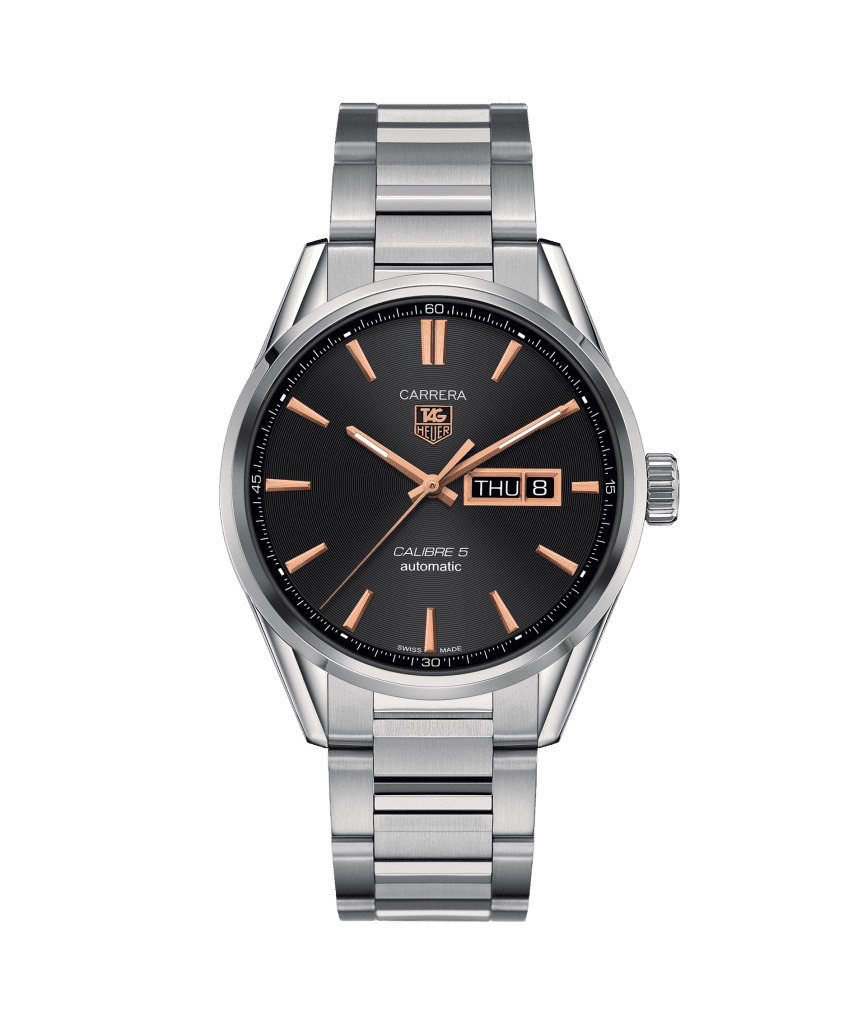 Tag heuer carrera calibre 5 day date watch