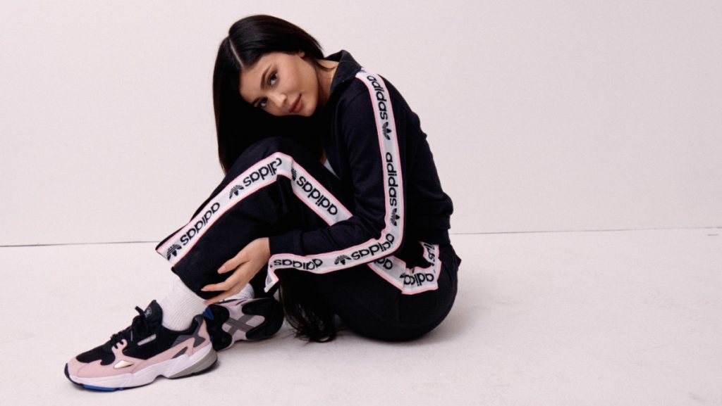 Kylie jenner promoting adidas