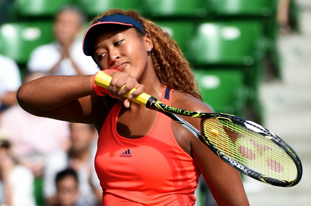 Naomi osaka sweating