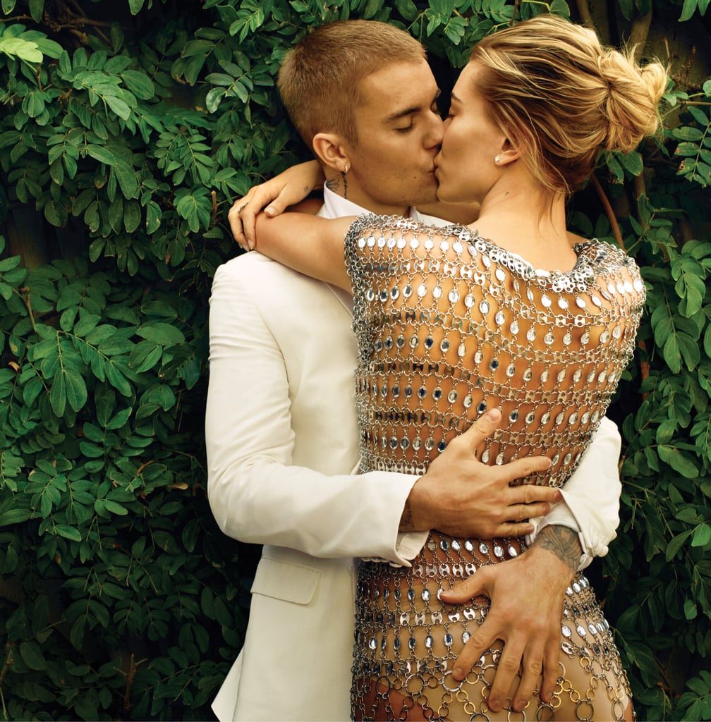 Justin bieber kisses hailey baldwin wallpaper