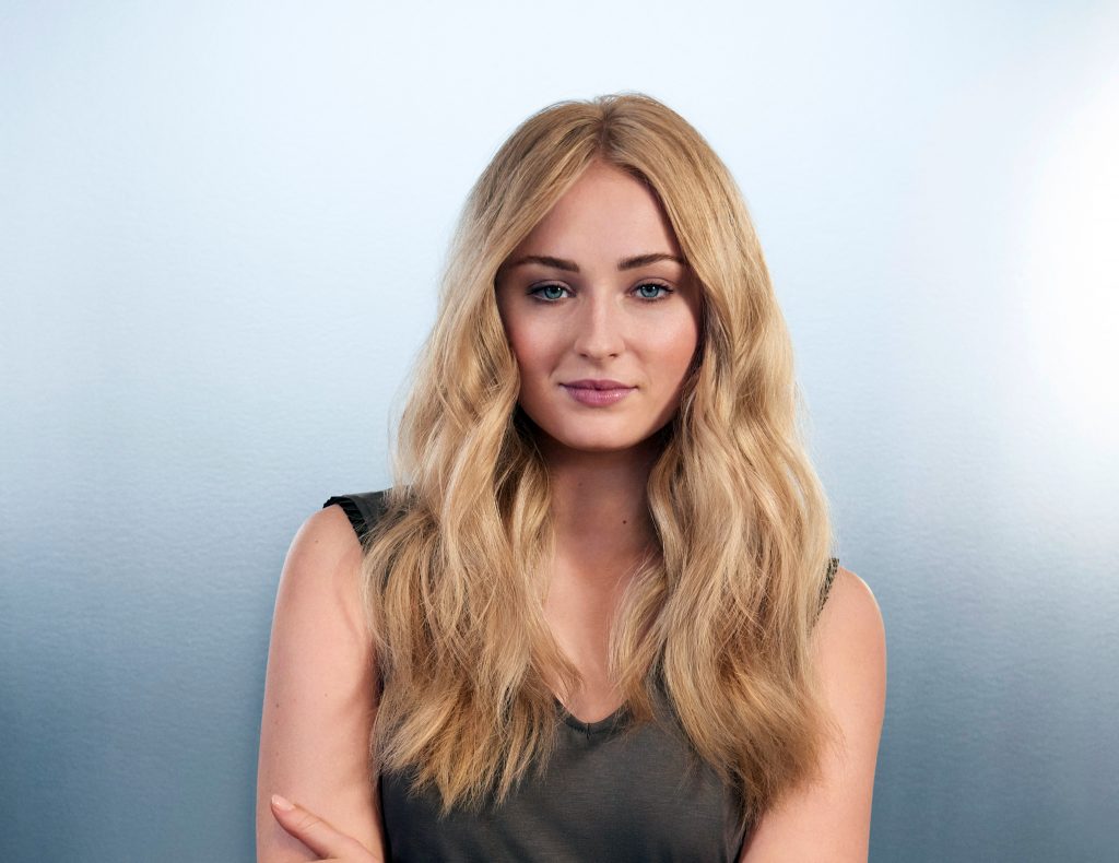 Sophie turner blonde hair background