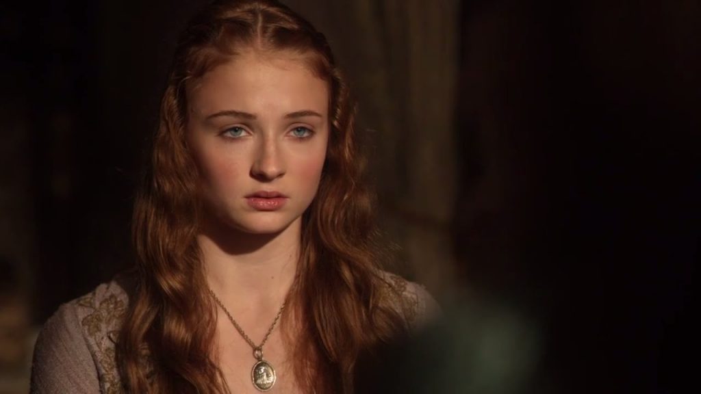 Young sansa stark face