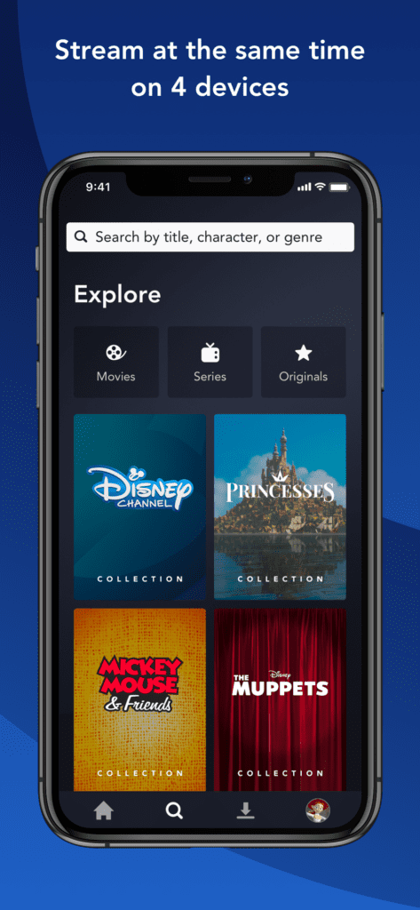 Stream 4 different devices disneyplus