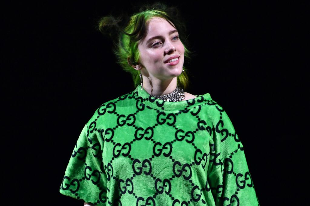 Billie eilish gucci green top