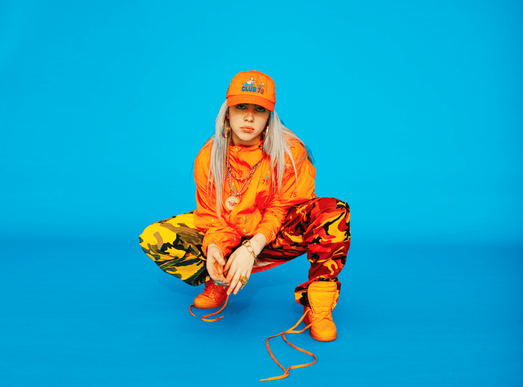 Billie eilish orange shoes