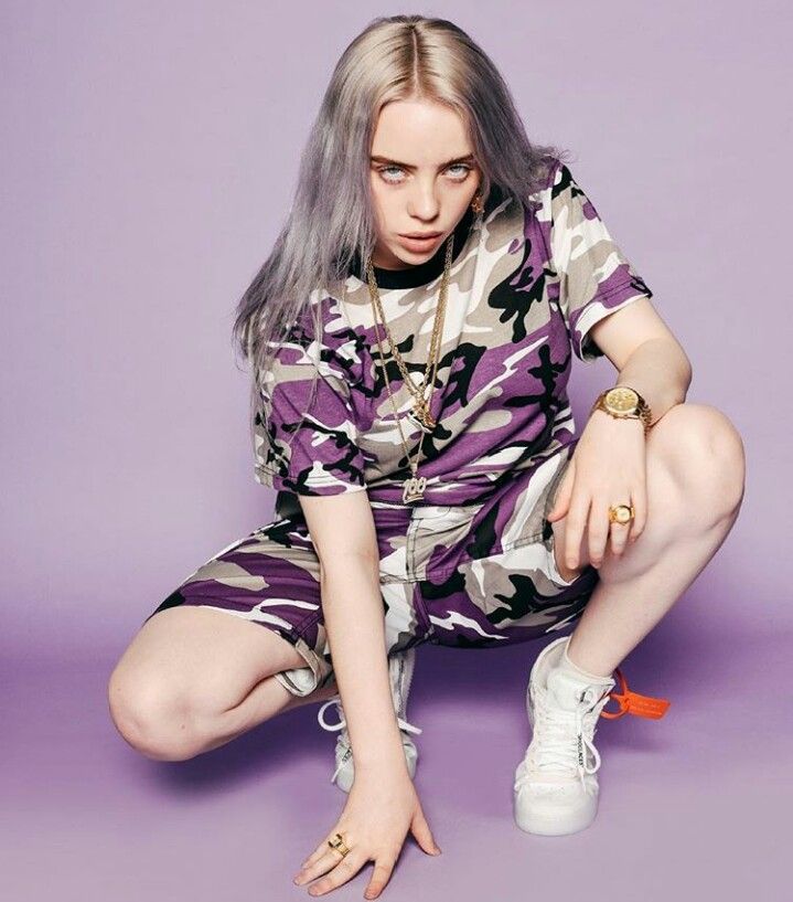 Billie eilish purple outfit