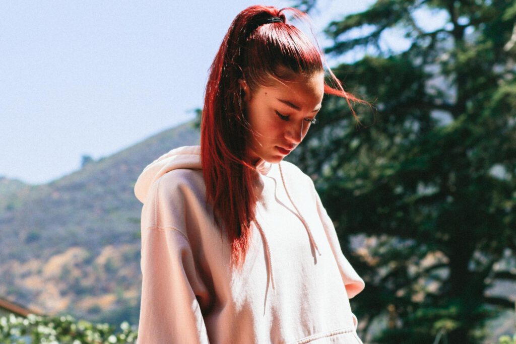 Bhad bhabie wearing hoodie