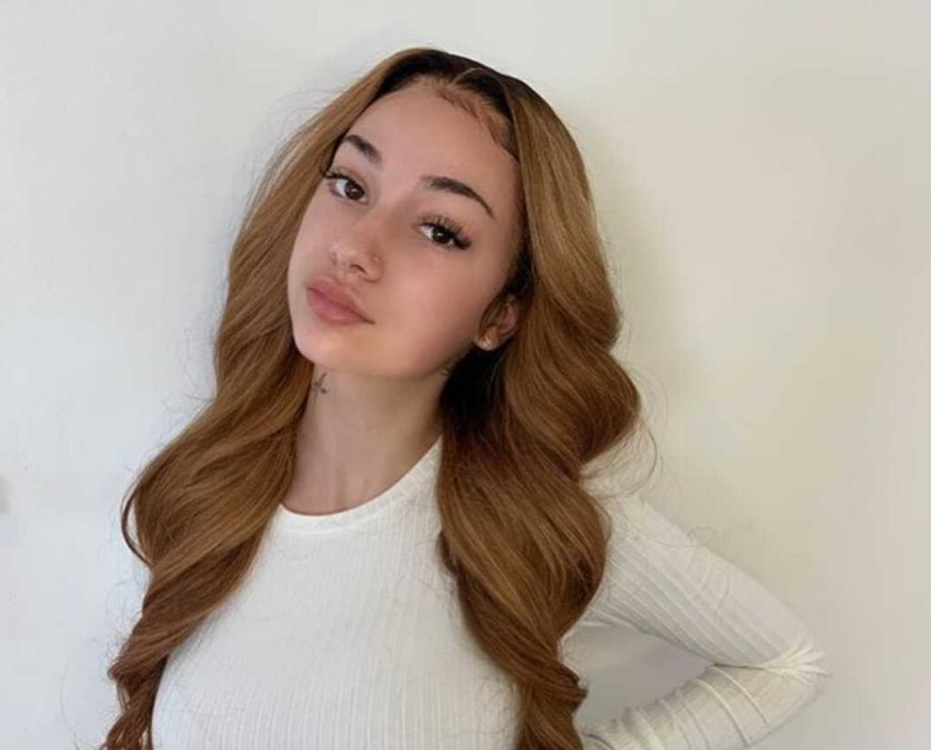 Bhad bhabie wearing lace front wig