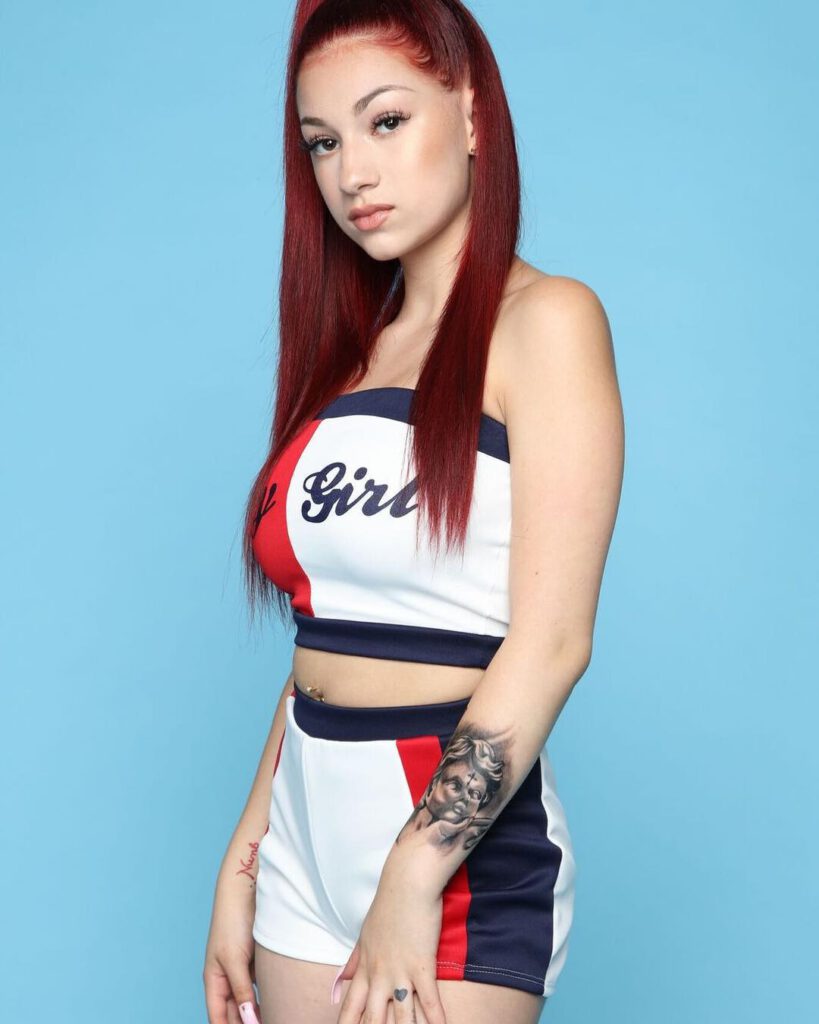 Bhad bhabie wearing tommy girl outfit