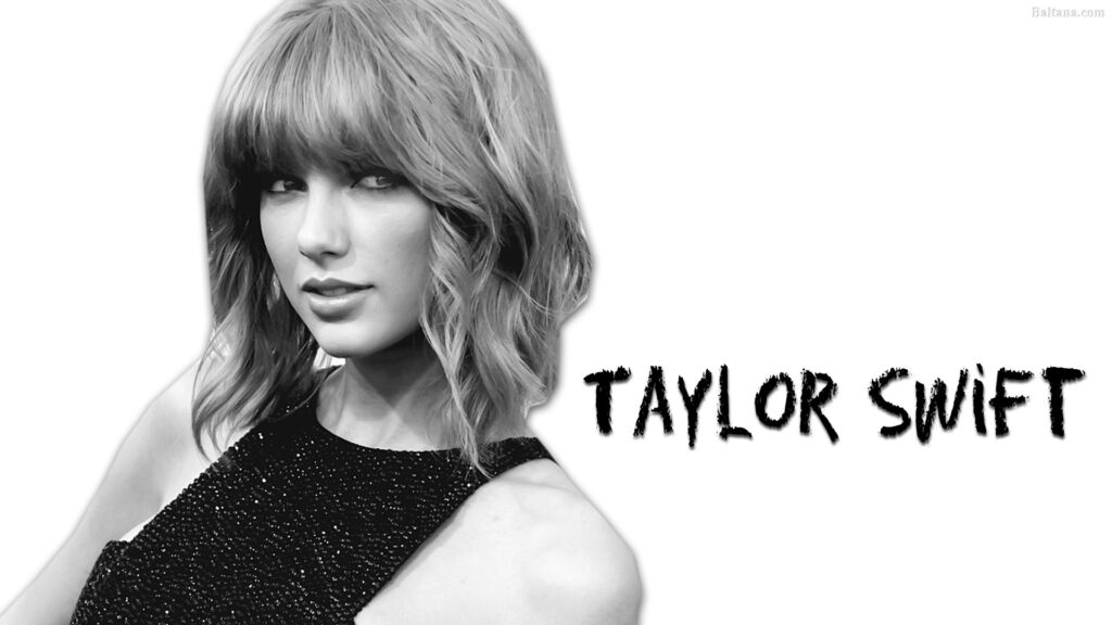 Taylor swift black and white wallpaper