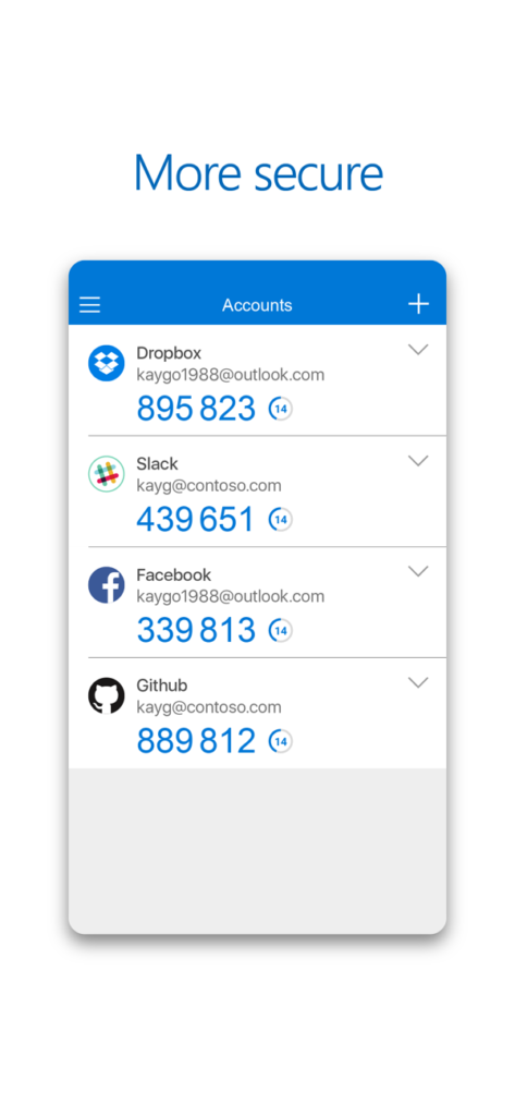 Microsoft authenticator on iphone screenshot