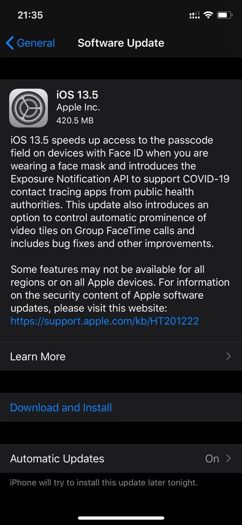 Apple releases ios 13 5 with major improvements 530038 2