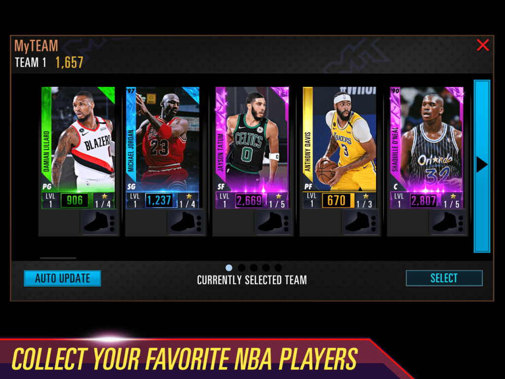 Collect nba legends