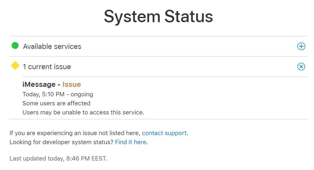 Apple s imessage current down investigation under way 532973 2