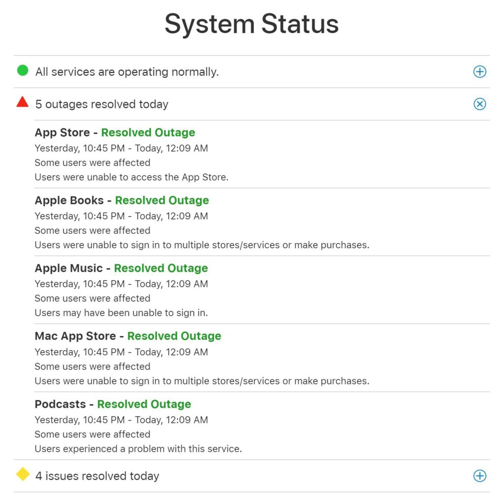 Apple services go down for the second time this week 535086 2