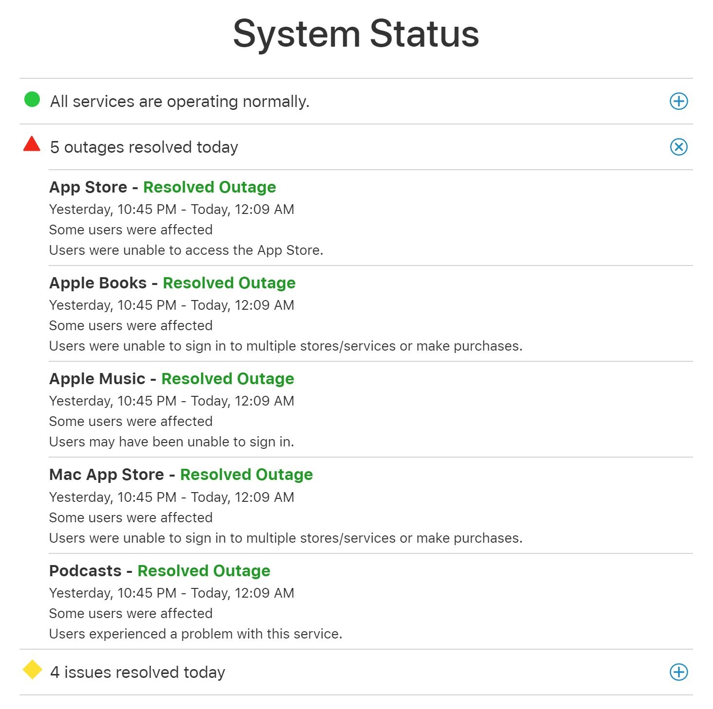 Apple services go down for the second time this week 535086 2