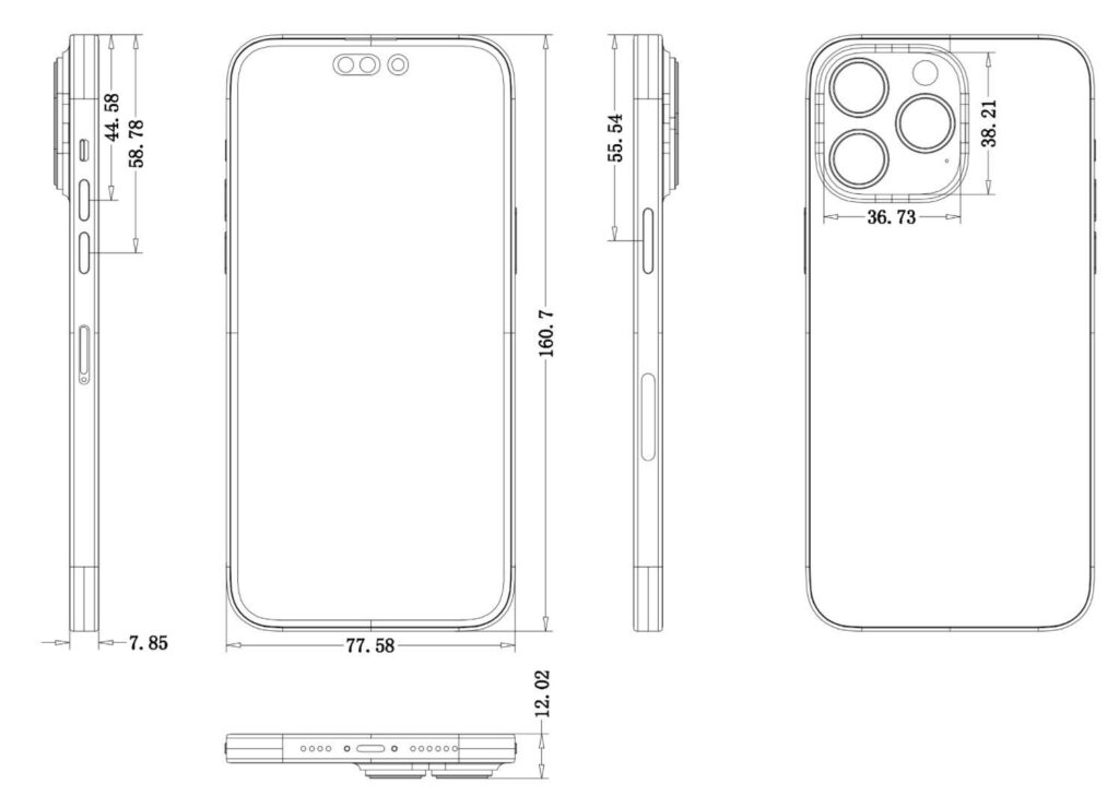 New iphone 14 pro schematics confirm the death of the notch 535081 2