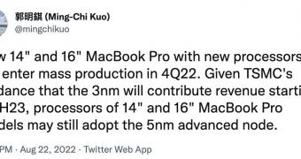 Next generation macbooks unlikely to use 3nm chips