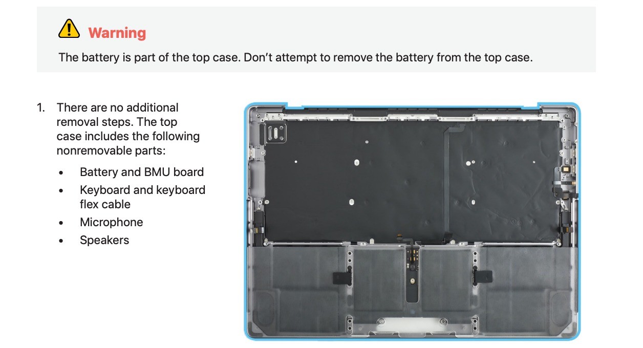 Apple s manual on replacing the macbook battery has 162 pages 535986 2