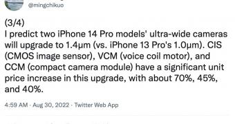 Iphone 14 pro to sport upgraded cameras