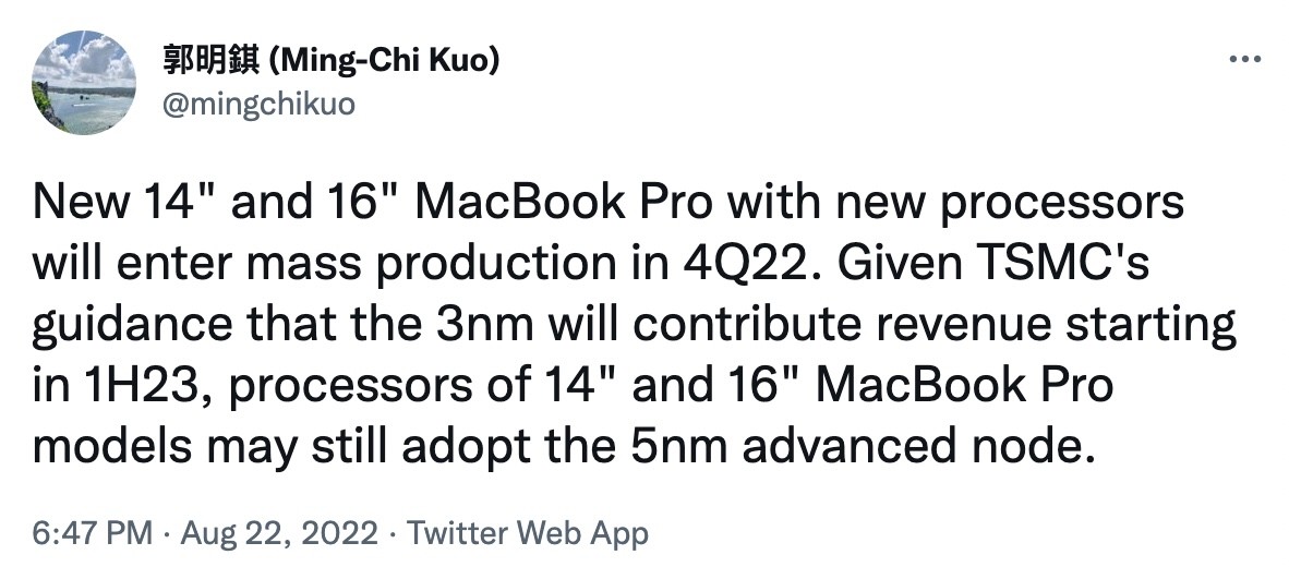 Next generation macbooks unlikely to use 3nm chips 535967 2