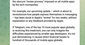 Telegram ceo accuses apple of demoralizing strategy