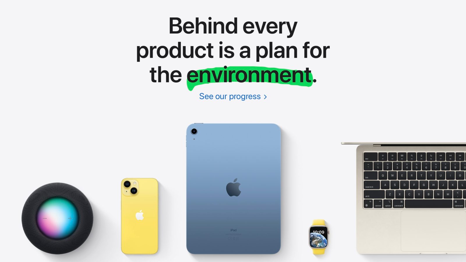 Apple touts environmental progress in annual report ahead of earth