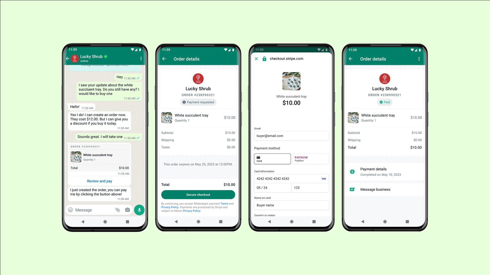 Whatsapp users in singapore can now pay merchants directly from