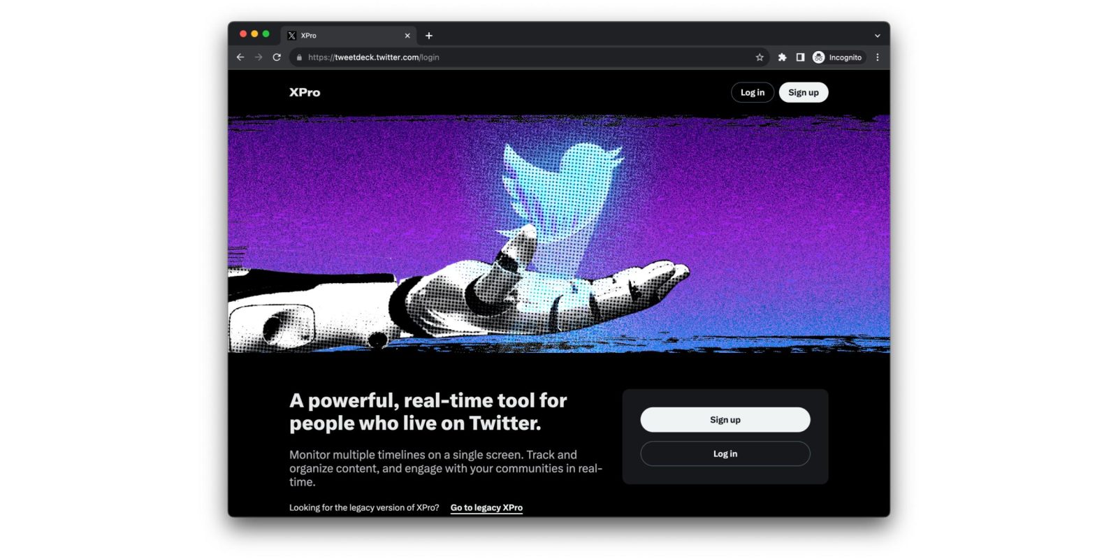 Tweetdeck is now called ‘xpro