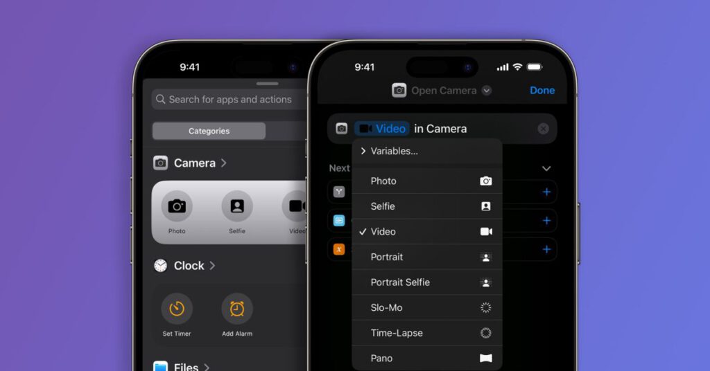 Camera app shortcuts ios 17.jpg