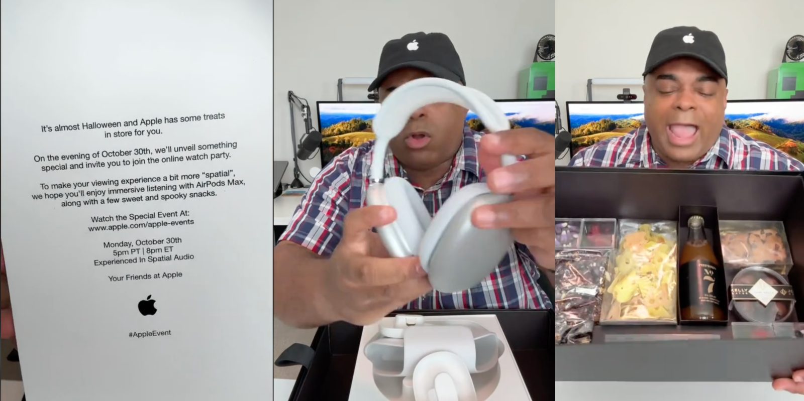 Apple sends out gift boxes with airpods max and snacks