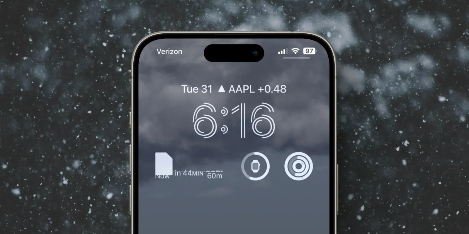 Its not just you apple weather widget is showing a.webp