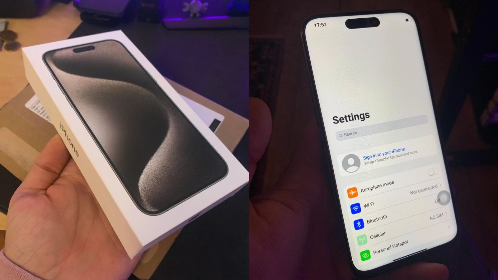 Reddit user says he ordered an iphone 15 pro max