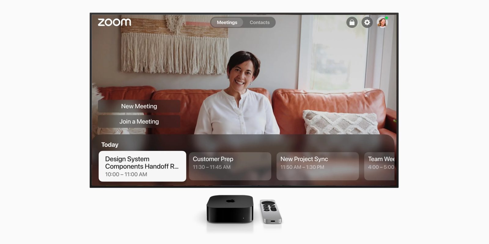 Zoom videoconferencing app now available on apple tv