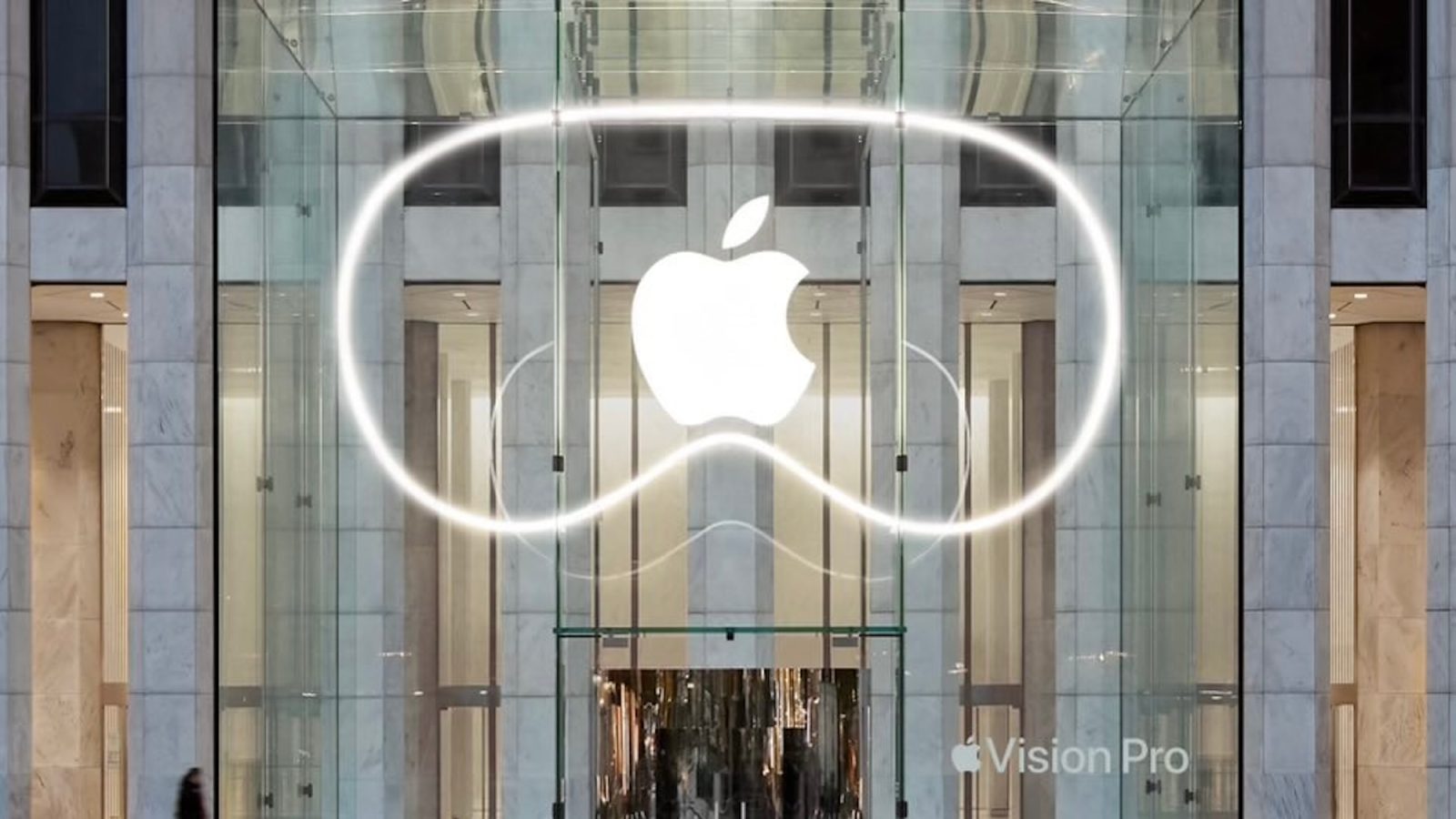 Apple is putting a giant vision pro on top of